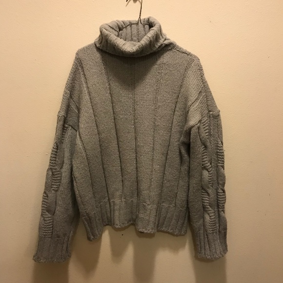 Oversized chunky turtleneck sweater - Picture 3 of 4